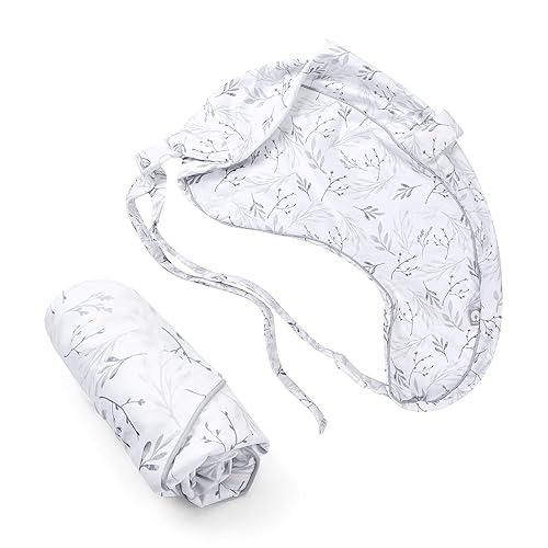 Boppy Uplift - Funda de almohada de lactancia, botella de microfibra suave y lavable y funda de almohada de lactancia con cinturón (almohada de