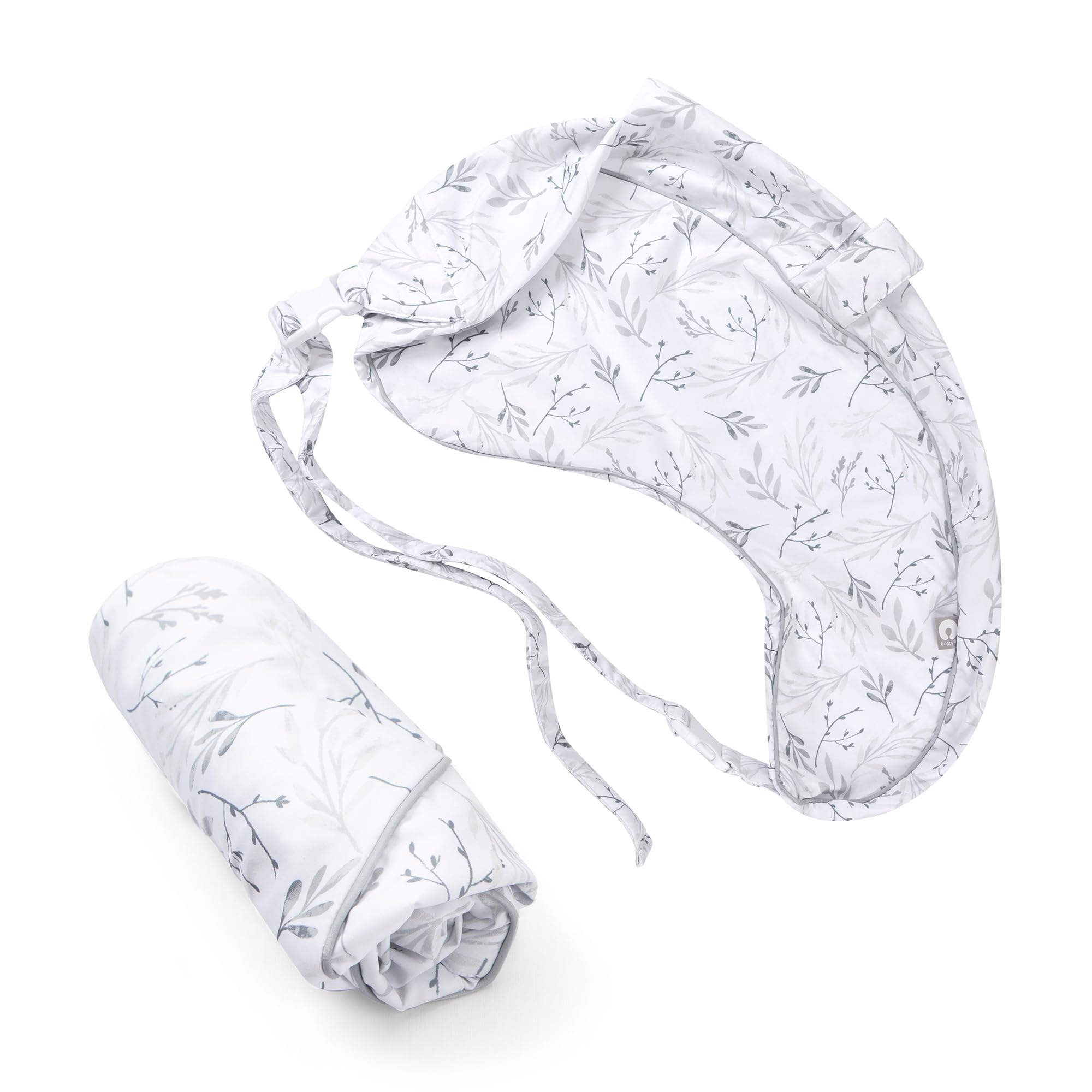 Boppy Uplift Nursing Pillow Cover – Funda Suave de Microfibra con cinturón – Hojas Protectoras para el Pelo