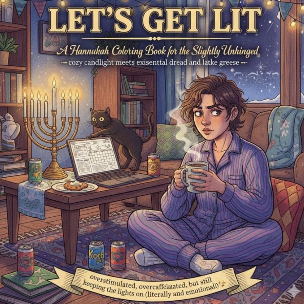 Let’s Get Lit — A Hanukkah Coloring Book for the Slightly Unhinged