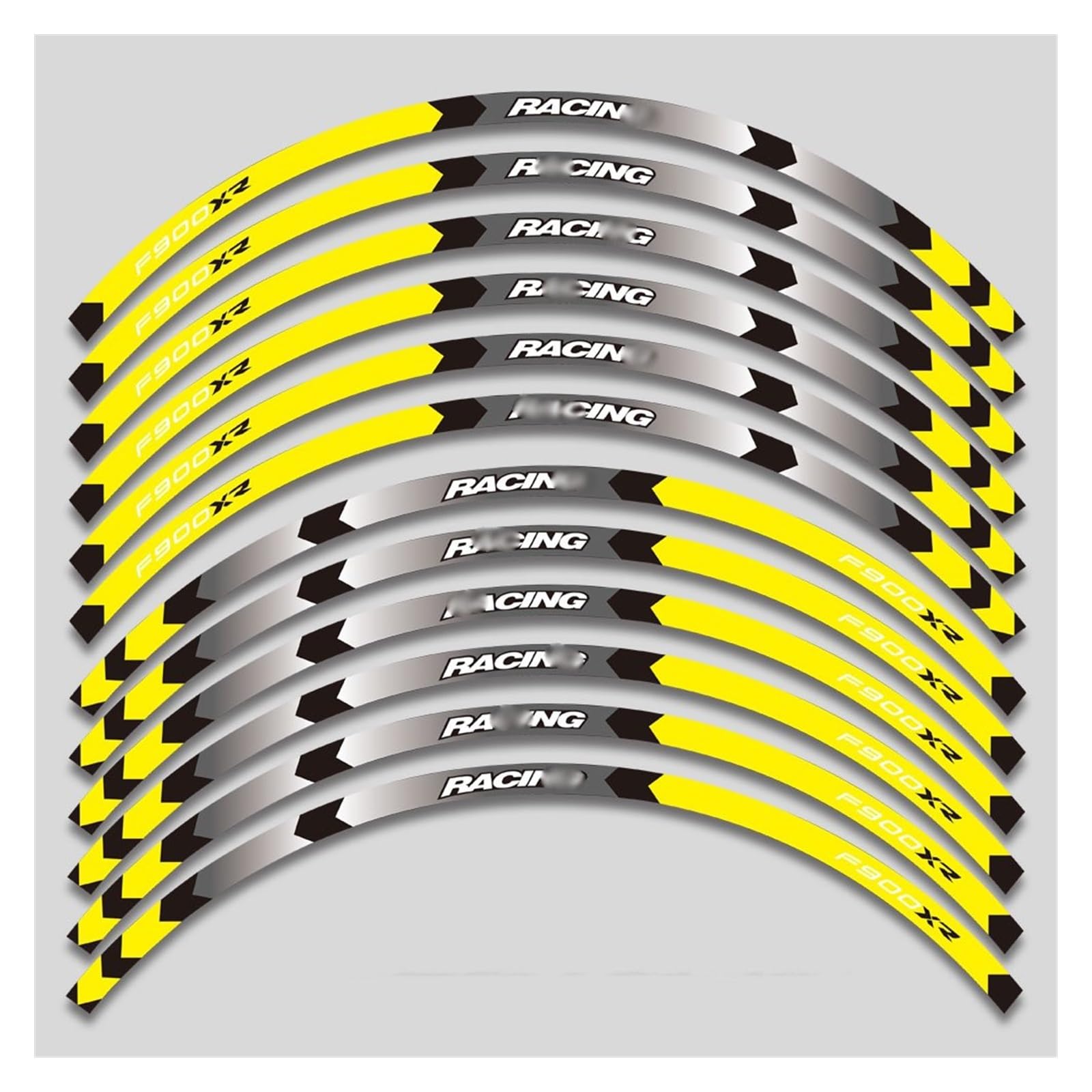 Applique 12 Pcs for F900XR F900 XR F900xr F 900xr Motorcycle Sticker Inner Wheel Reflective Waterproof Sticker(A5)
