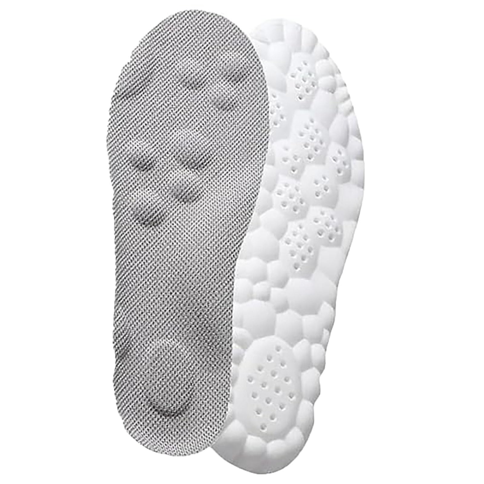 Insoles Women Men, 4D Memory Foam Breathable Shock Absorption Insoles, Sweat-Absorbing