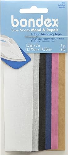 WRIGHTS Cinta reparadora termoadhesiva, 7 x 1-1/4 pulgadas, multicolor, paquete de 6 (230 015-001)