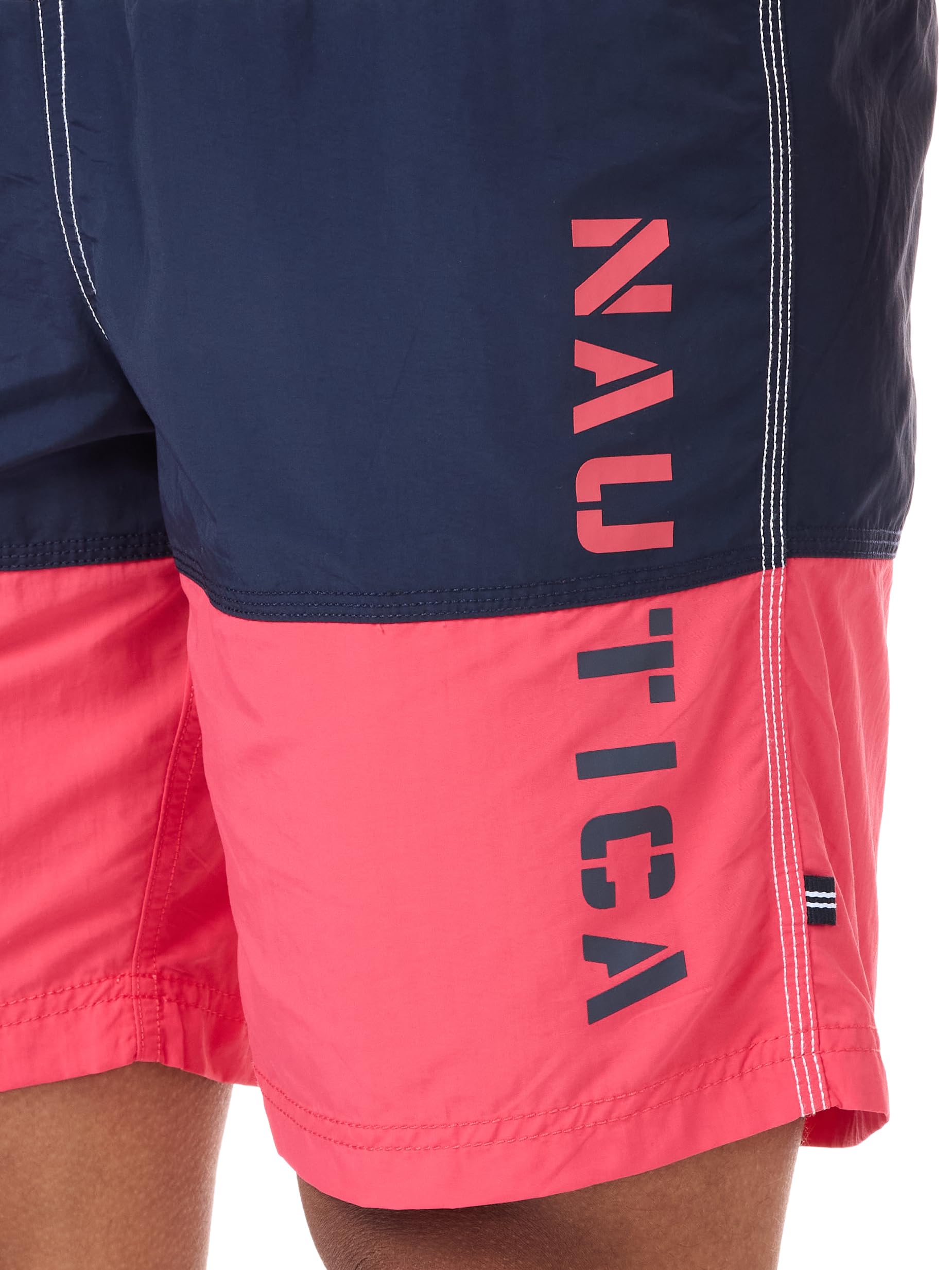 Nautica Bañador de Secado Rápido para Hombre con Logotipo Clásico