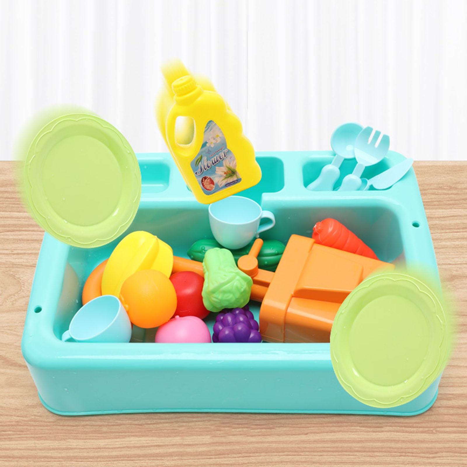 Giocattolo da Cucina Lavandino Lavastoviglie Gioco con Acqua Corrente Lavastoviglie Giocattolo Casa dei Ruoli Giocattolo da Cucina Lavandino con Acqua Corrente