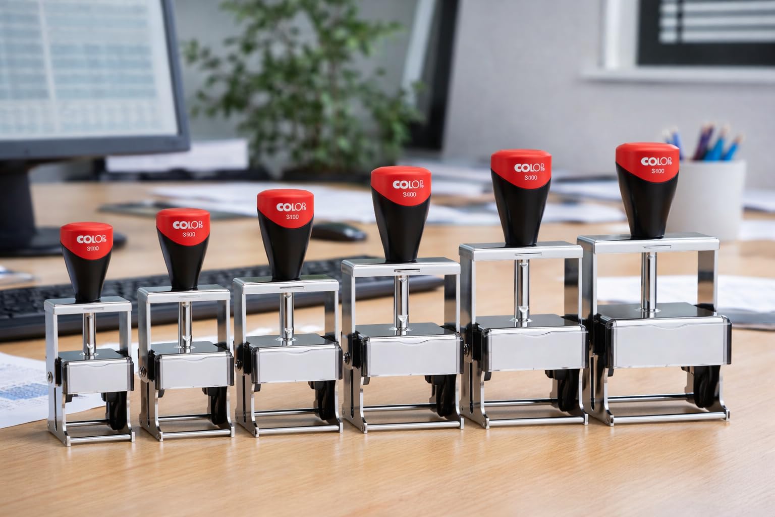COLOP Expert Timbro personalizzato | Timbro in metallo professionale | Timbro aziendale e indirizzo | Autoinchiostrante | Diverse misure disponibili (3900)