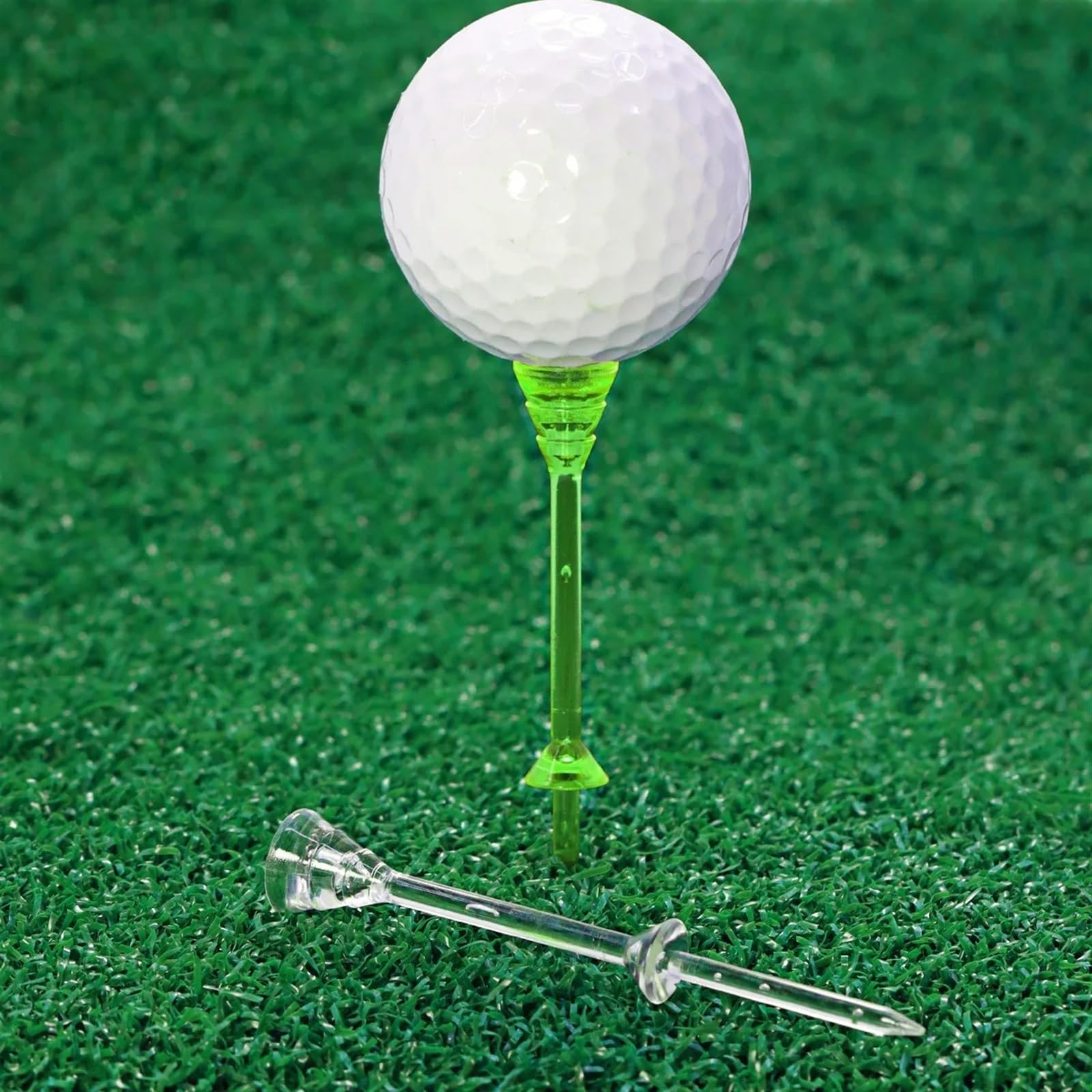 Golf Tee 50 stücke Golf Tees Kunststoff Transparent 83,0mm T Zufällige Farben Golf Training Ball Tee FüR Einen Idealen Abschlag