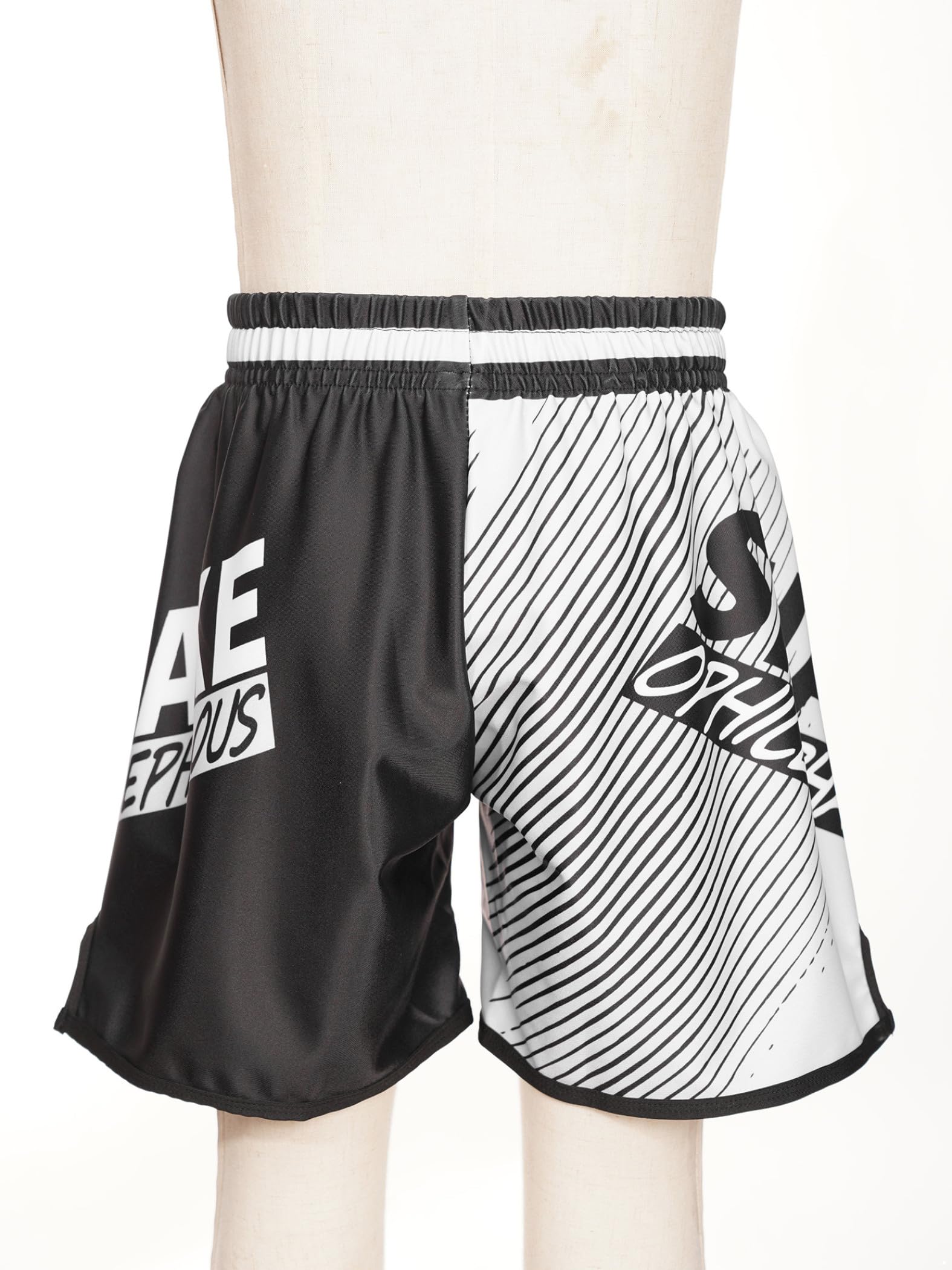 Shorts De Lucha De Muay Thai para Niños Varones Pantalones Cortos De Boxeo De Artes Marciales MMA Pantalones Cortos De Entrenamiento De Lucha