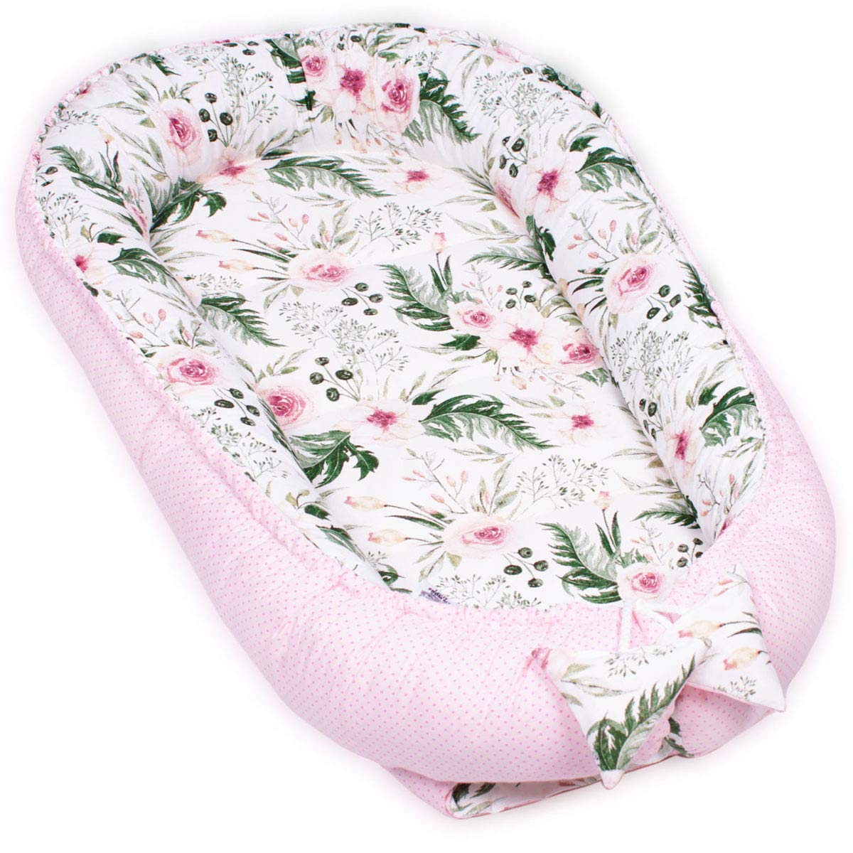 PaLulli Baby Nest Cama Nido de Bebé Recién Nacido para Acurrucarse, Capullo Multifuncional, Reductor Protector de Cuna Cama de Viaje para Dormir Nido bebé Reversible