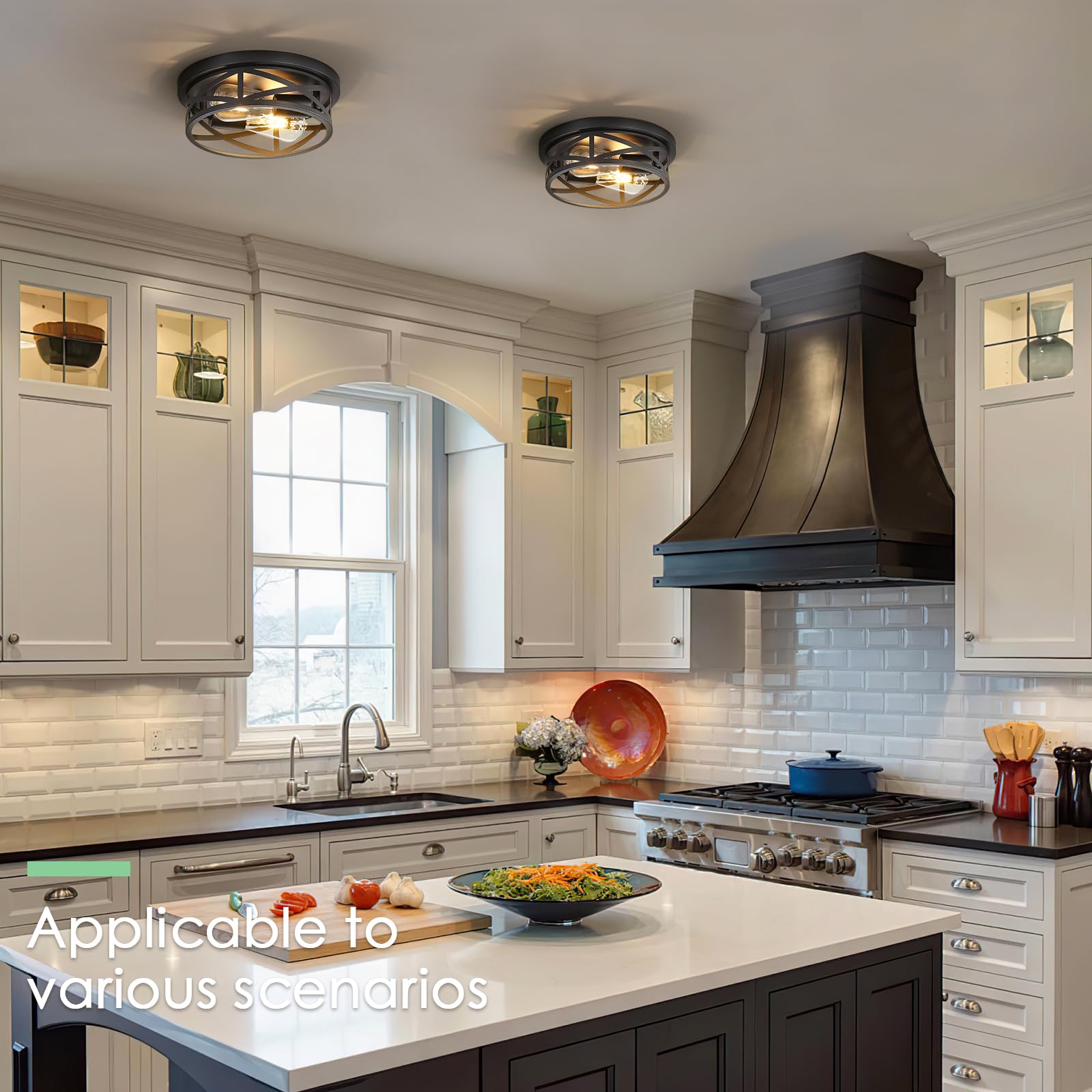 Semi Flush Lighting Home Depot Kitchen