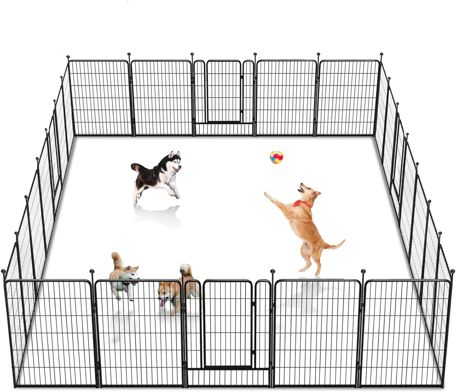 Jhsomdr Dog Playpen Outdoor 40" Height Foldable 24 Panels