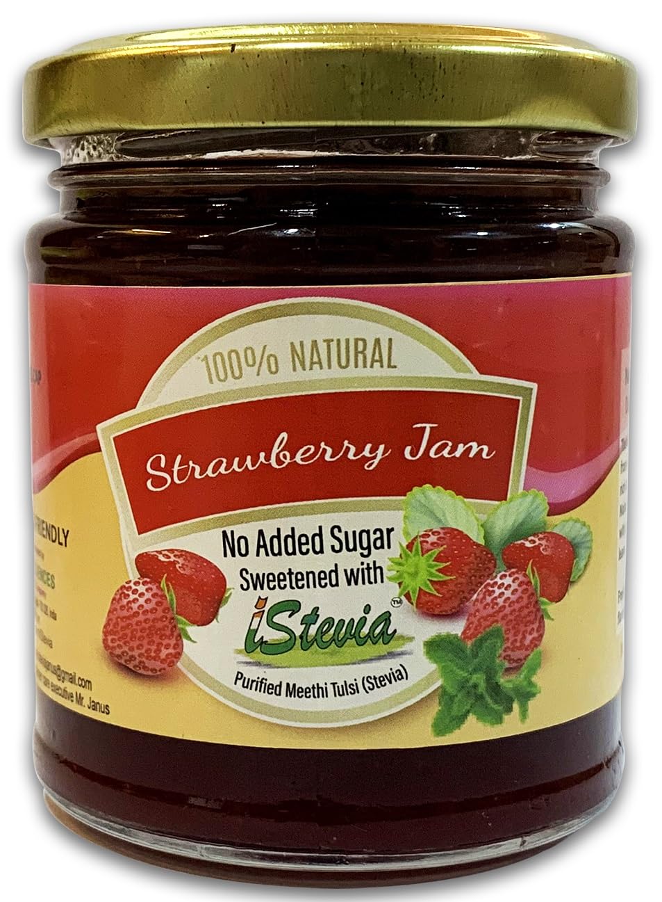 iStevia JAM -Guilt free sweetness| 100% Natural | Real Fruit Pulp– 180 gms nett (STRAWBERRY JAM) (B0CHQYRLHX) Amazon Price History, Amazon Price Tracker