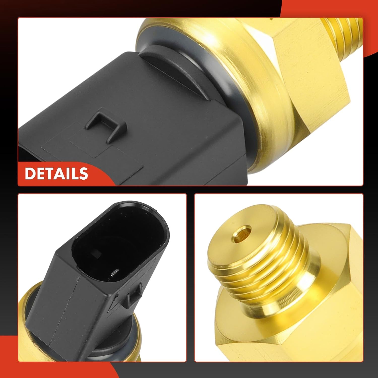A-Premium Oil Pressure Sensor Switch [3 Pins] Compatible with Mercedes-Benz 1718/ATEGO, Axor/Actros Adblue & Detroit Diesel DD15 DD13 50
