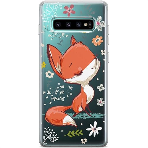 Miniatura 7 de Funda de teléfono compatible con Samsung Galaxy S23 Ultra S22 5G S21 FE S20 S10 Note 20 TPU Animal Fox cubierta ligera floral flexible silicona