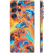 Skin Wrap for Samsung Galaxy S25 Ultra, Phone Stickers Decal Cover for Mobile's Back, Camera, Frame Orange