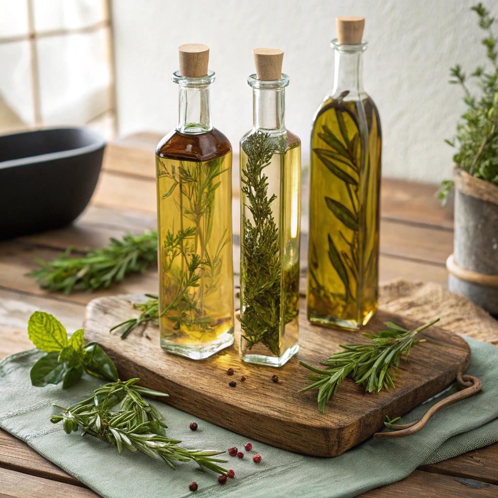 La Tourangelle, Infused Trio of Oils - Basil Oil, Garlic Oil, White Truffle Oil,Complex Gourmet Earthy Flavor for Drizzling over Pasta, Popcorn, Vegetables, Potatoes, Soup and More, 8.45 Fl Oz (Set of 3)