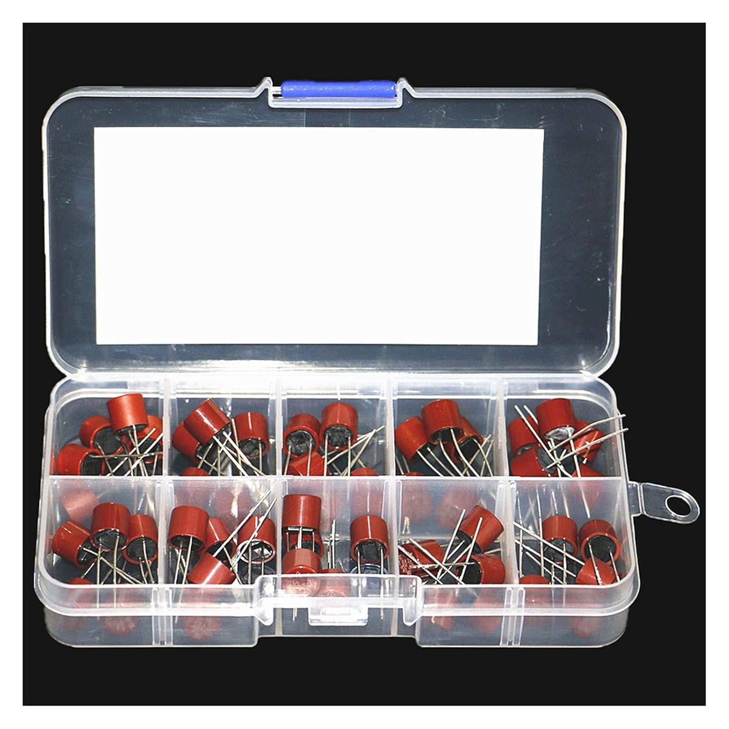 Fuse 50Pcs/Box 10 Kinds Square 382 Electrical Assorted Mix Set 0.5A 1A 1.25A 2A 3.15A 4A 6.3A 8A 10A