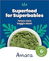 Vista 3 de Amara - Alimentos orgánicos para bebés - Etapa 2 - Papa de col rizada - Cereal para bebés para mezclar con leche materna, agua o fórmula infantil