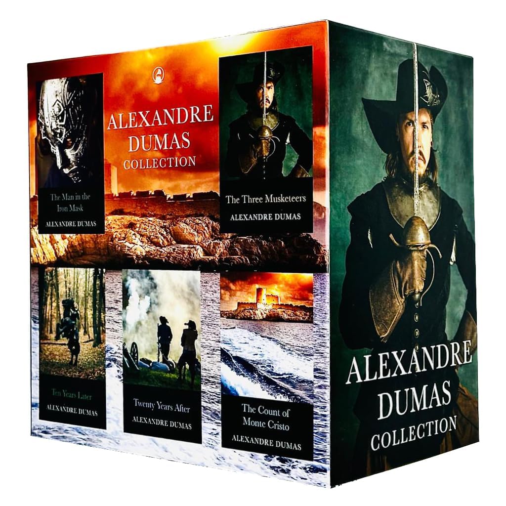 Alexandre Dumas 5 Libri Collection Box Set ( Dieci anni dopo, L'uomo nella maschera di ferro, vent'anni dopo, i tre moschettieri e il conte di Montecristo)