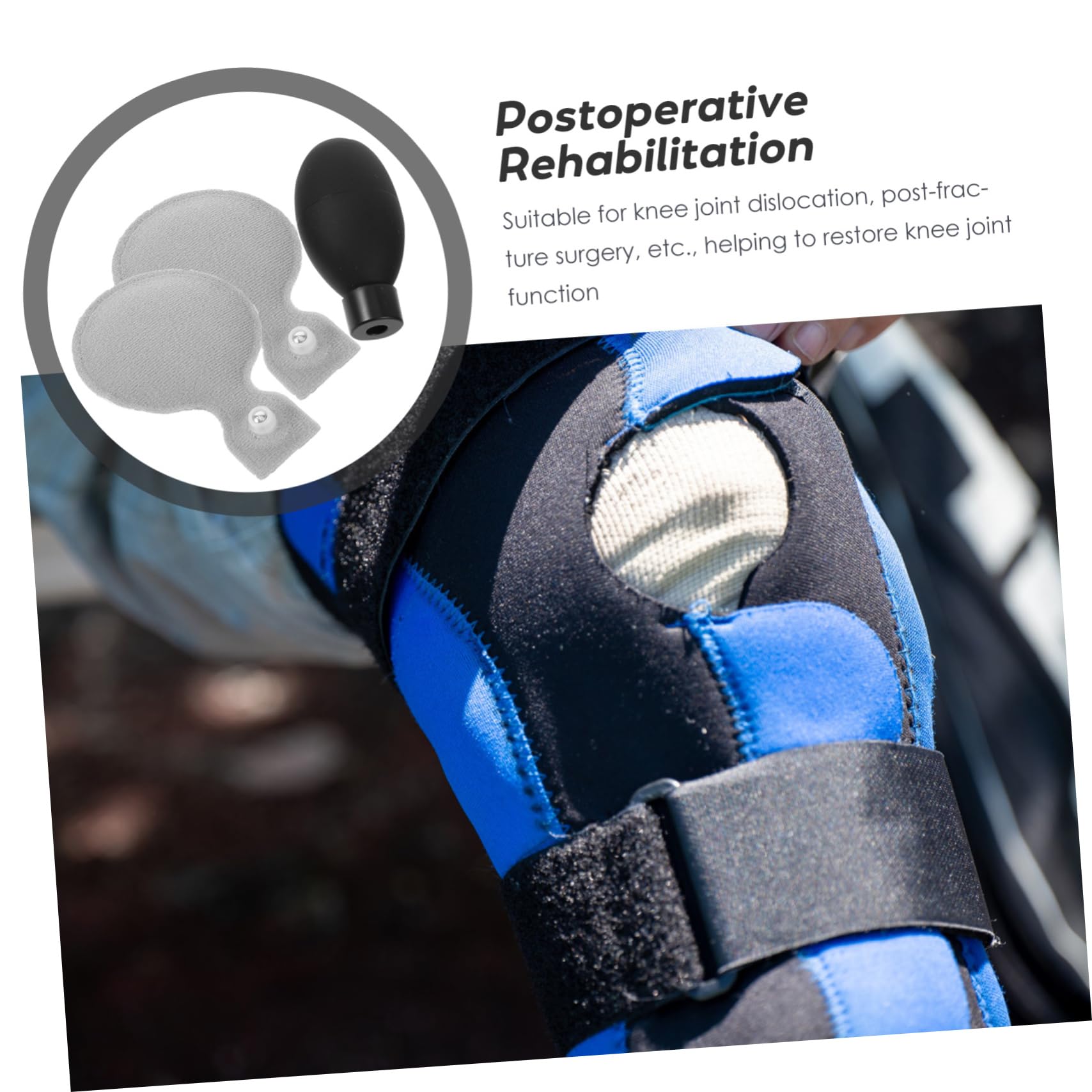 Hohopeti Versatile Knee Stabilizer Dislocation Fracture Post-op Brace Pain Relief Adjustable Compression Easy to Clean Sturdy