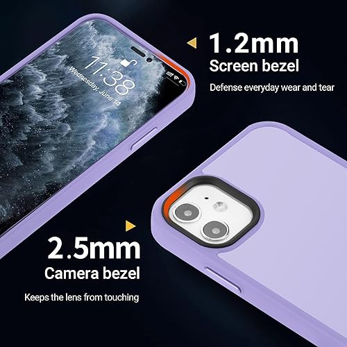 Miniatura 4 de Funda para iPhone 11, a prueba de golpes, protección contra caídas de grado militar, carcasa protectora rígida delgada translúcida para iPhone 11 de