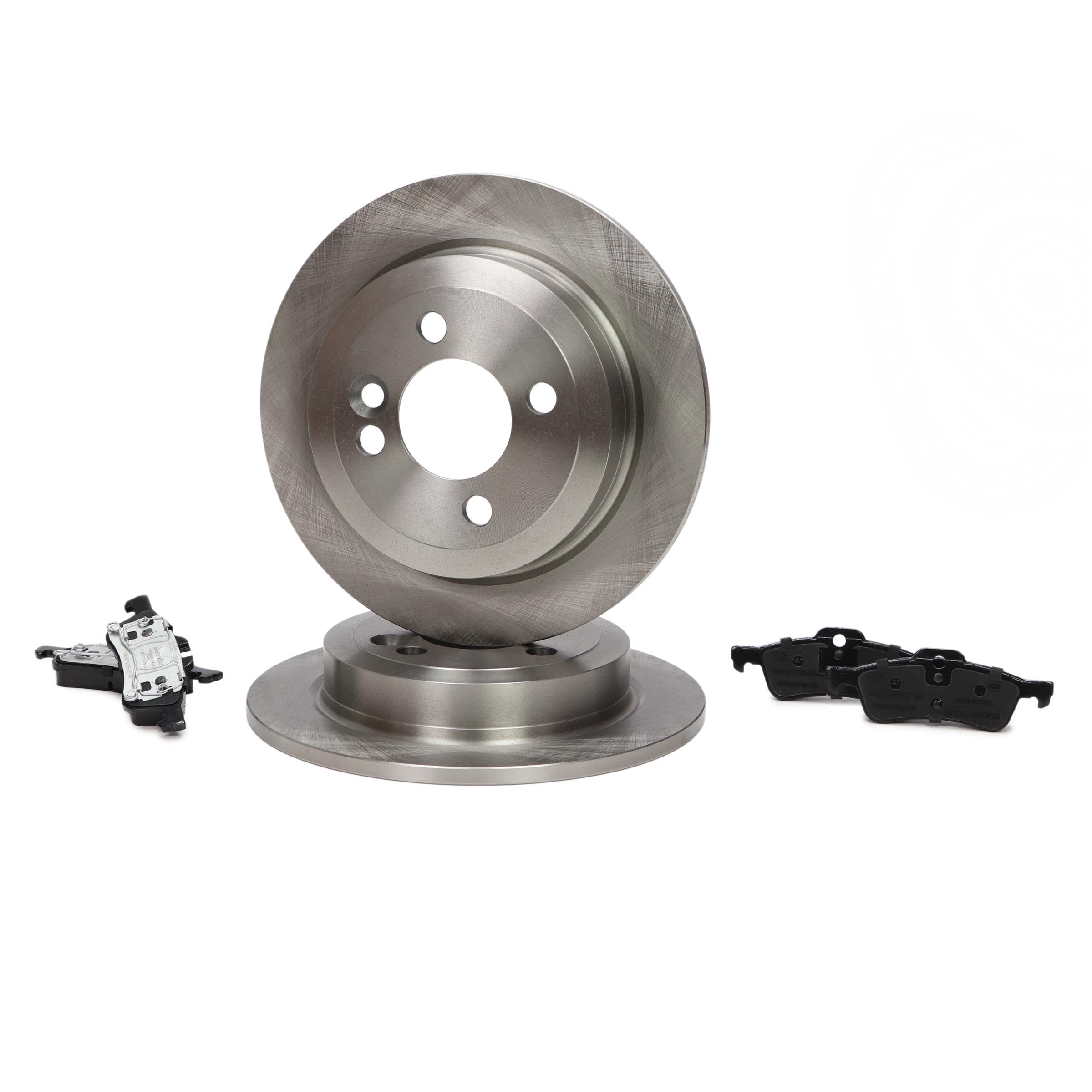 Bremsenset Hinten Ø259mm - Bremsscheiben und Beläge Kompatibel mit MINI Schrägheck R50, R53 Cabrio R52
