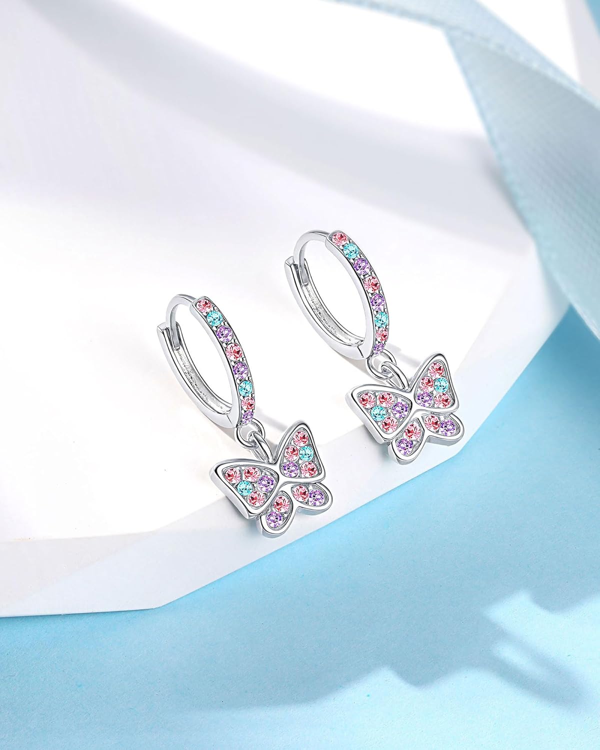 Hypoallergenic Butterfly Hoop Earrings for Granddaughter/Daughter - Birthday Christmas Graduation Valentines Day Gifts - Image 7