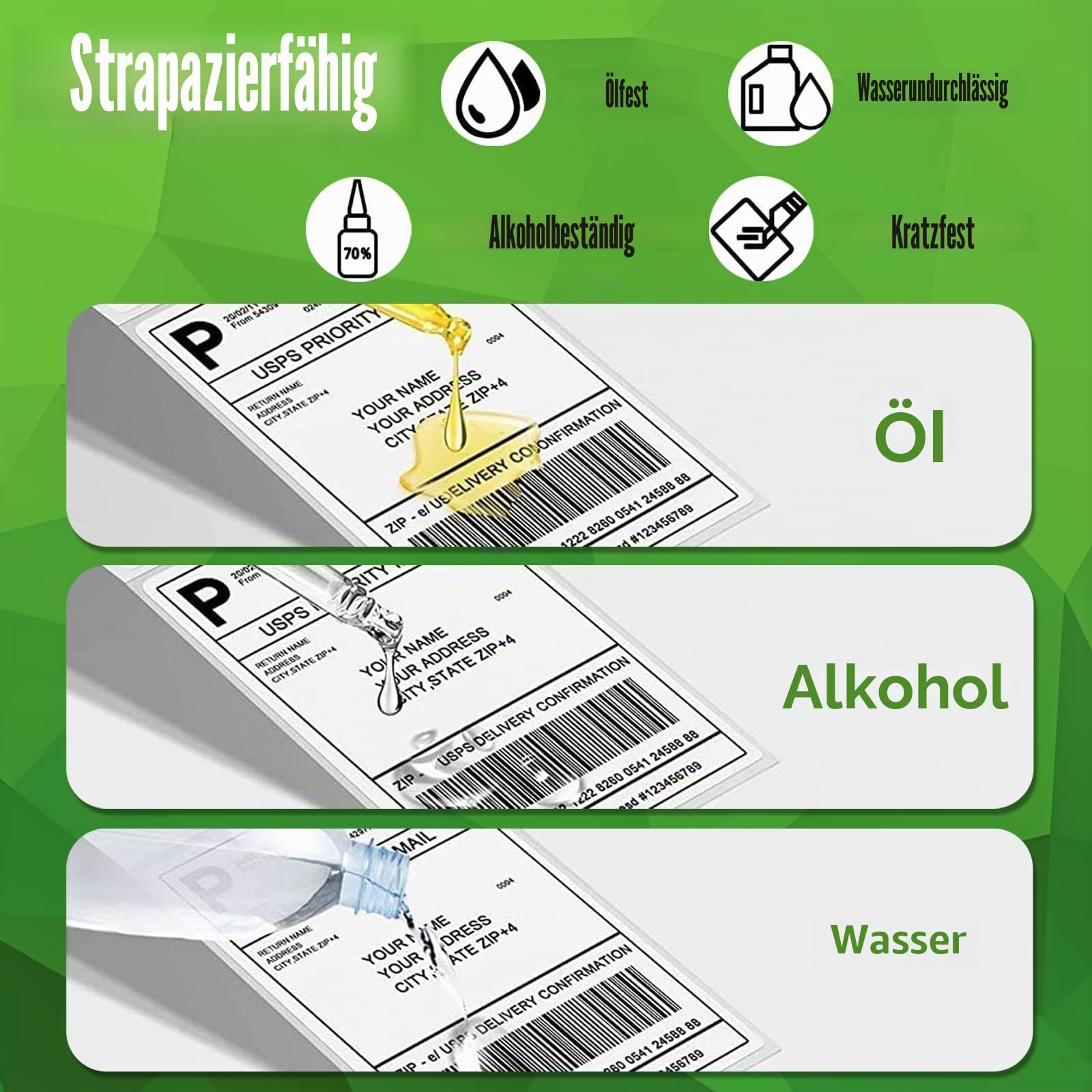 Printing Pleasure 20 x 99014 für LabelWriter & Seiko 54mm x 101mm | 220 Stück | Versand-Etiketten | Namensschild-Etiketten, 99014 (54mm x 101mm), 99014 54mm x 101mm, 20x etikettenrolle