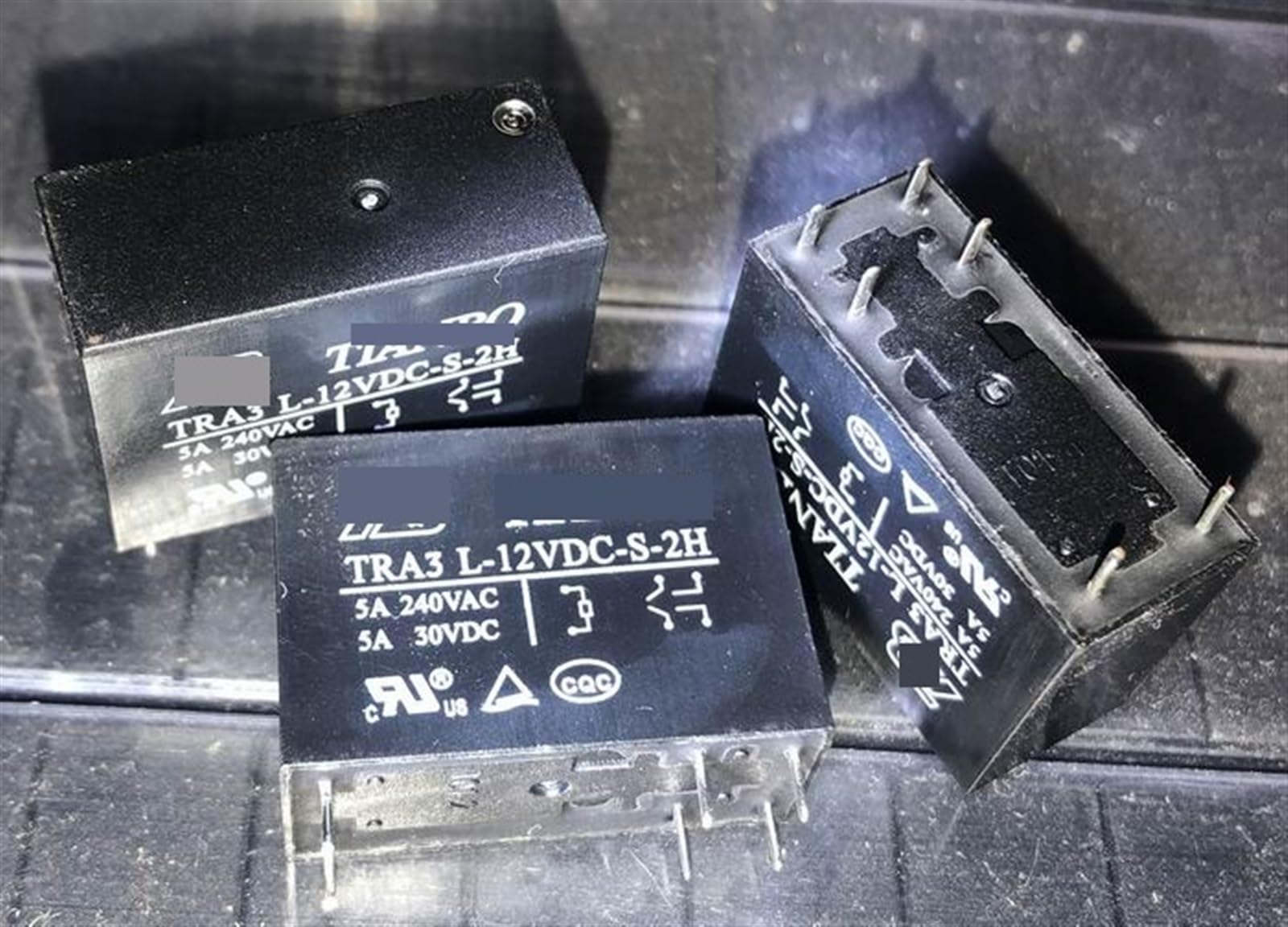 Relais TRA3H L-12VDC-S-2H 6 broches à double contact pour automatismes