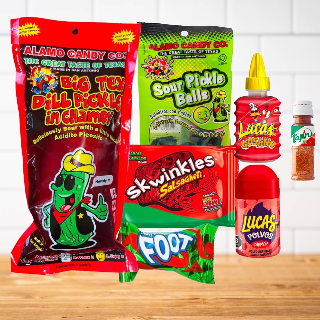 Chamoy Pickle Kit For 2 With Blue Takis + Blue Raspberry