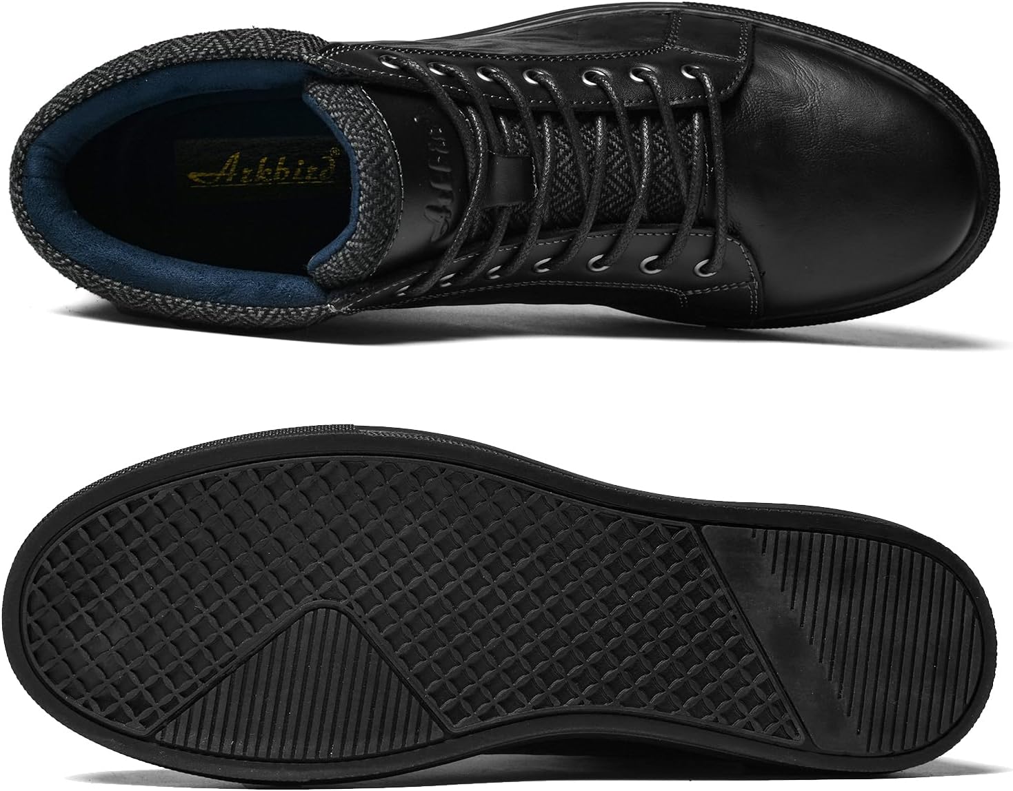 Arkbird Mens Leather Sneaker Fashion Classic Casual Chukka Ankle Boots for Men - Image 4