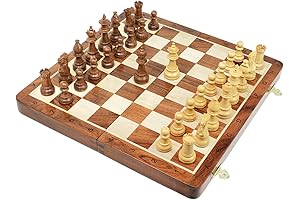 Victorian Staunton Golden Acacia Wood Chess Set