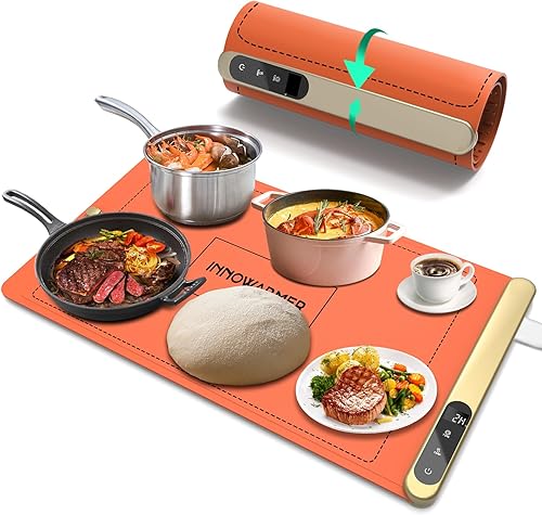 Ugrade - Tapete de calentamiento de superficie completa de grafeno, calentamiento rápido de 500 W, temperatura ajustable, silicona de grado