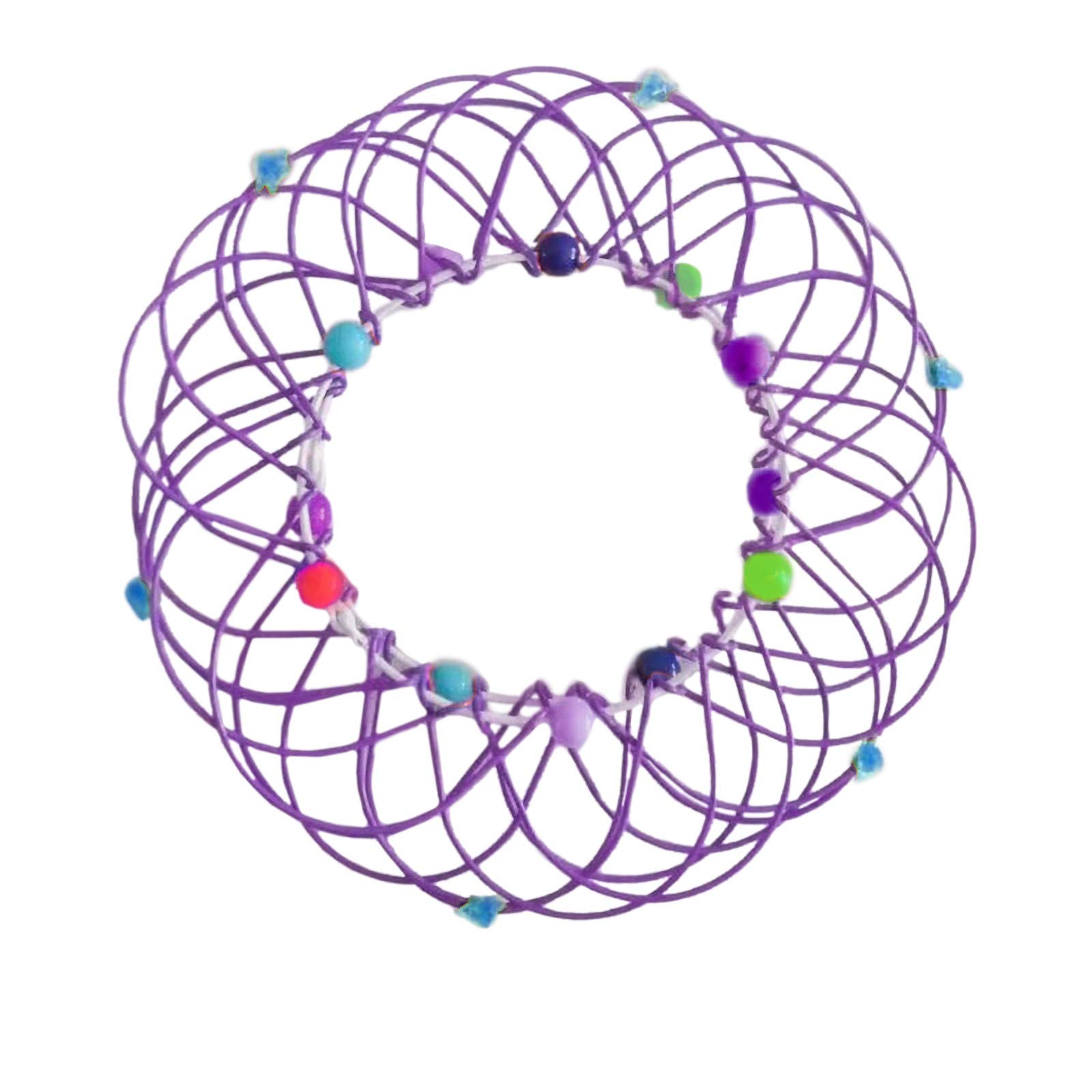 Jouets Éducatifs Anti-Stress pour Enfants et Adultes - Panier de Fleurs Mandala de Décompression et Jouets Sensoriels à Anneau en Acier Cadeau d'Halloween Noël