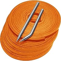 Vista 19 de Softball Baseball Glove Lace, Mitt Lace Repair Kit Includes 2 Leather Laces and Lacing Needle for Catcher's Glove