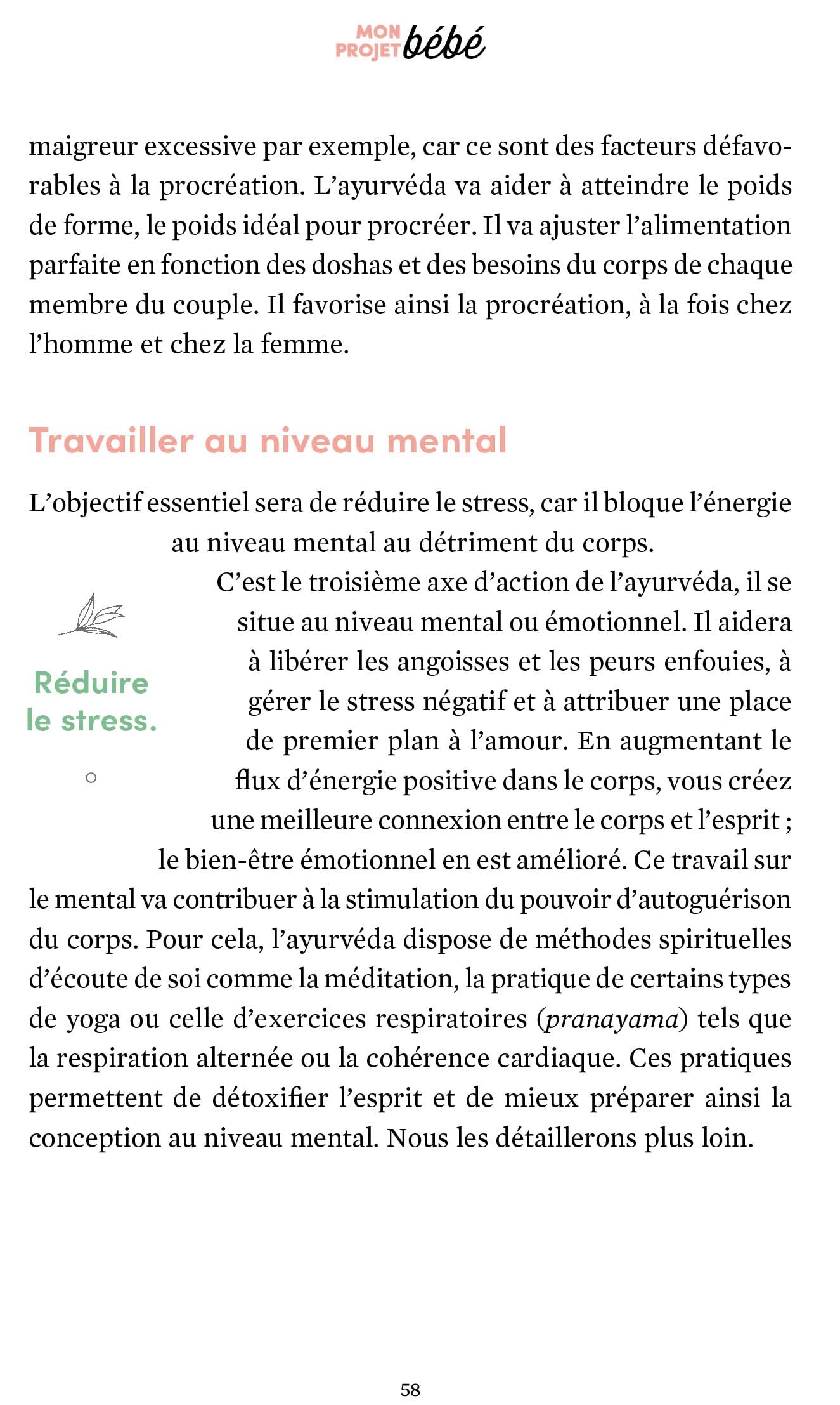 Mon projet bébé: Les secrets de l'ayurvéda pour booster sa fertilité et préparer sa grossesse