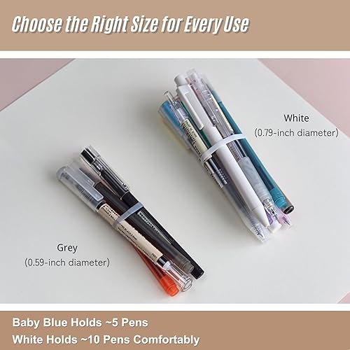 Miniatura 5 de Paquete de 60 bandas de silicona para organización y organización de cables, 2 tamaños (0.591 in y 0.787 in), antideslizantes, reutilizables y