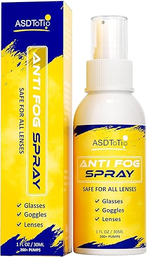 Spray antivaho para gafas de natación, gafas de ojos, máscara de buceo, espejo retrovisor y gafas de seguridad, spray limpiador de lentes, seguro