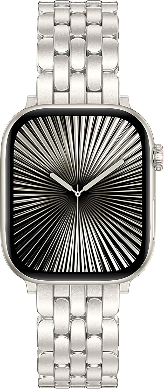 TOYOUTHS Designer Vintage Dressy Bracelet for Apple Watch Band Women 42/40/41/38/44/45/46/49mm, Stainless Steel Elegant Luxury Metal Strap for iWatch Series 11 10 9 8 7 6 5 4 SE/Ultra 3 2 1 - Image 2