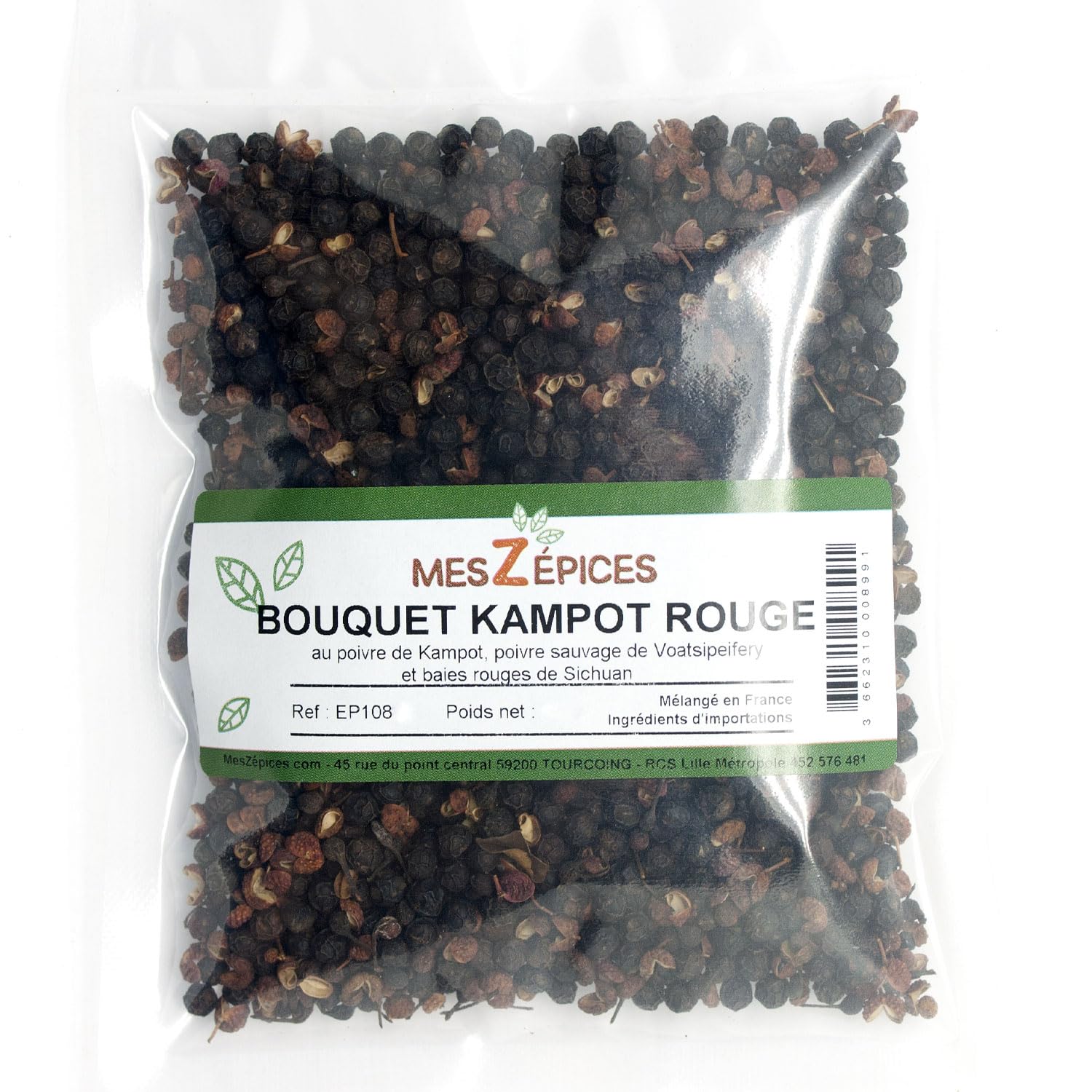 Bouquet Kampot rouge - Sachet de 250 g