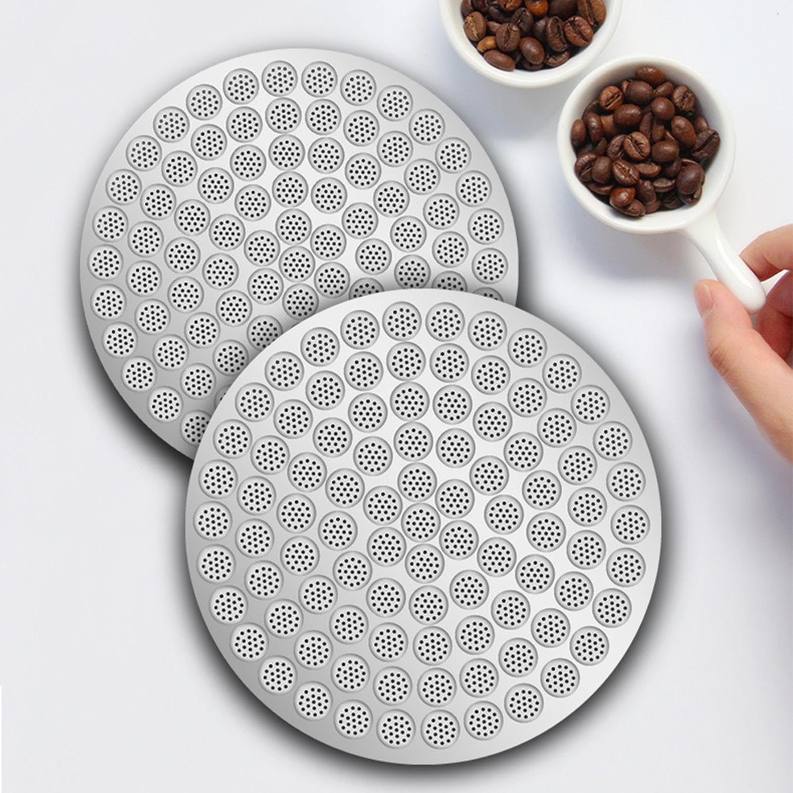 Wiederverwendbare Kaffeefilter, Edelstahl Kaffee-Tropfer mit magnetischem Extraktor, tragbares Kaffeesieb für Camping, Reisen, Zuhause, Küche, Outdoor