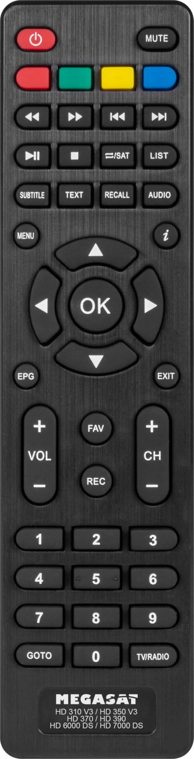 Megasat HD Stick 310 V3 – HD-Sat-Receiver, für versteckte Montage – Schwarz | Nur 10,8 × 1,8 × 6,5 cm, klein & kompakt, 2 × USB für Medienwiedergabe, Infrarotsensor