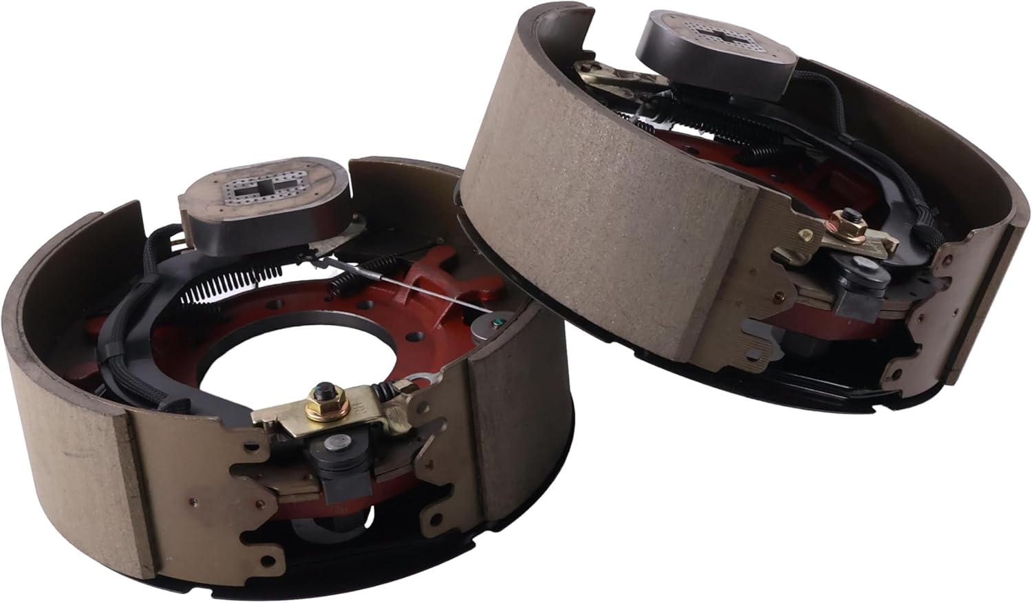 12-1/4" x 4" Electric Brake Assemblies Compatible with 10K Dexter Trailer Axles LH+RH 7-Bolt #K23-438-00 K23-439-00