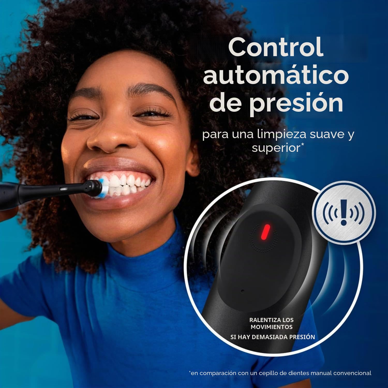 Oral-B iO Series 2 - Cepillo de dientes eléctrico, 1 cepillo, 3 modos de cepillado para el cuidado dental, tecnología magnética, estuche de viaje, diseñado por Braun, Night Black