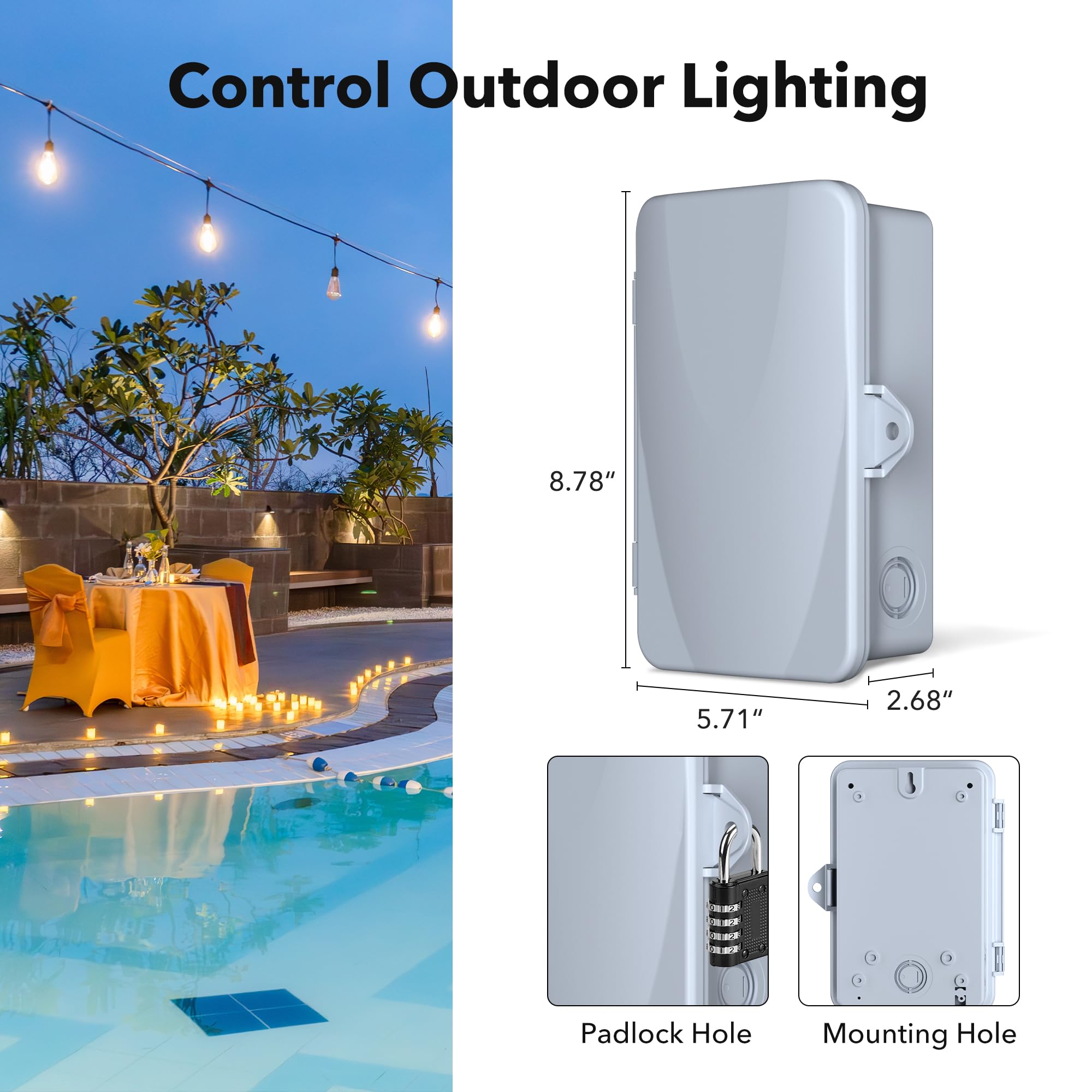 Outdoor Smart WiFi Pool Pumpe Timer Schalter