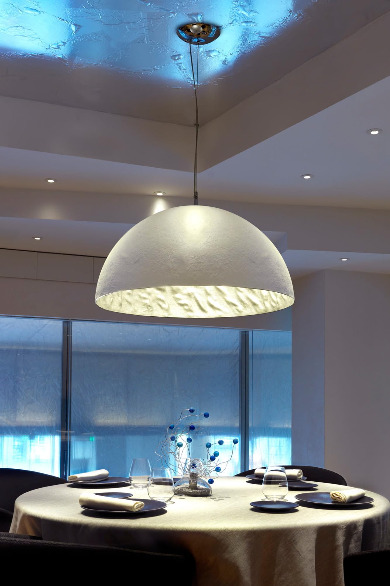 Faro Barcelona 28398 - MAGMA Colgante blanco y gris