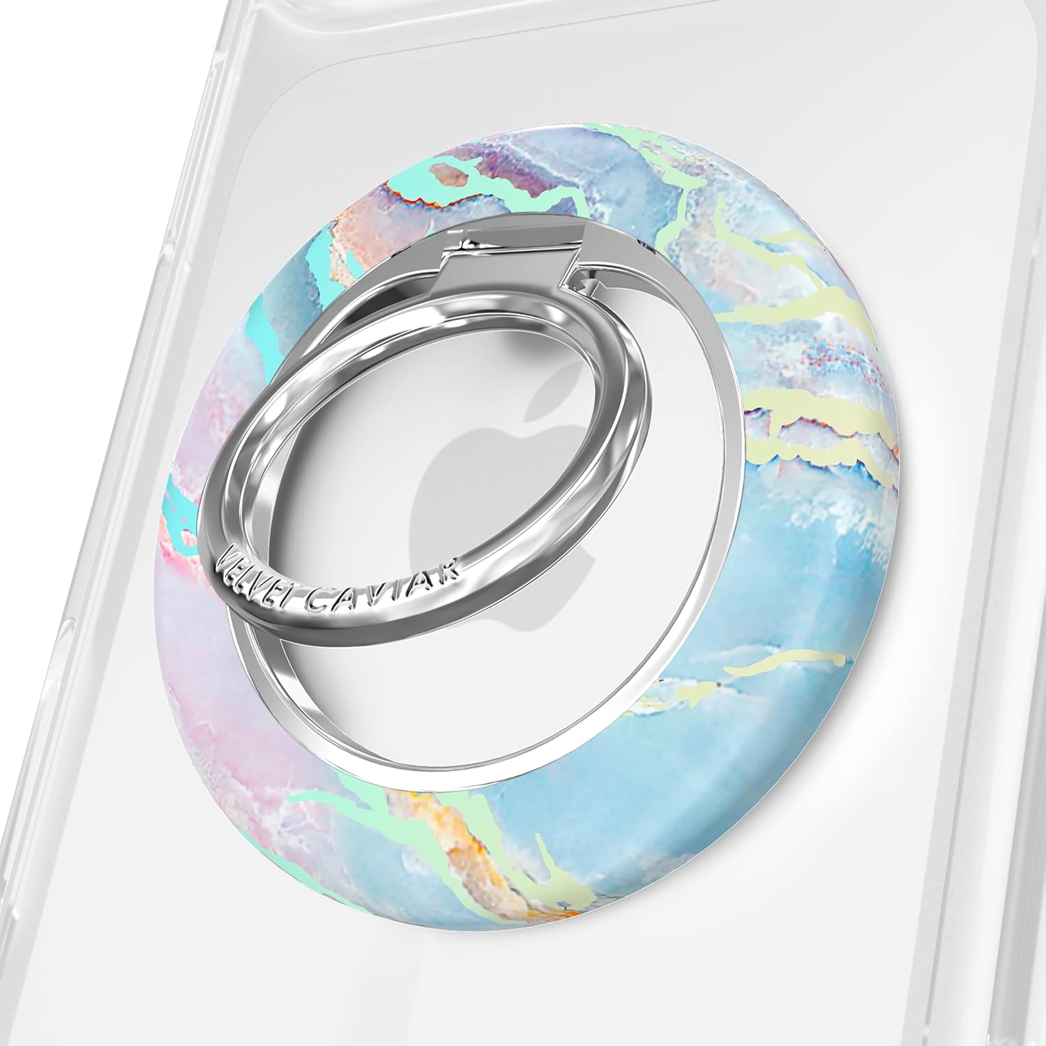 VELVET CAVIAR Compatible with MagSafe Phone Grip 2.0 | Cute Magnetic Ring Holder | Finger Loop Kickstand | Pop On Accessory for iPhone 17, 16, 15, 14, 13, 12 | Moonstone