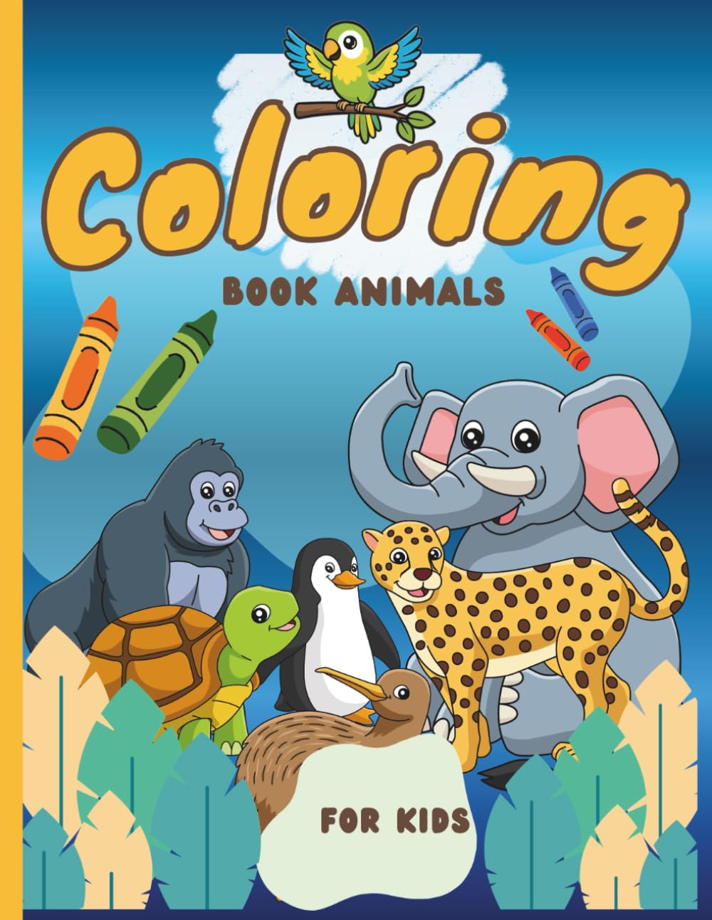A to Z Animal Coloring Book for Kids: Fun Alphabet Learning with Cute Animals