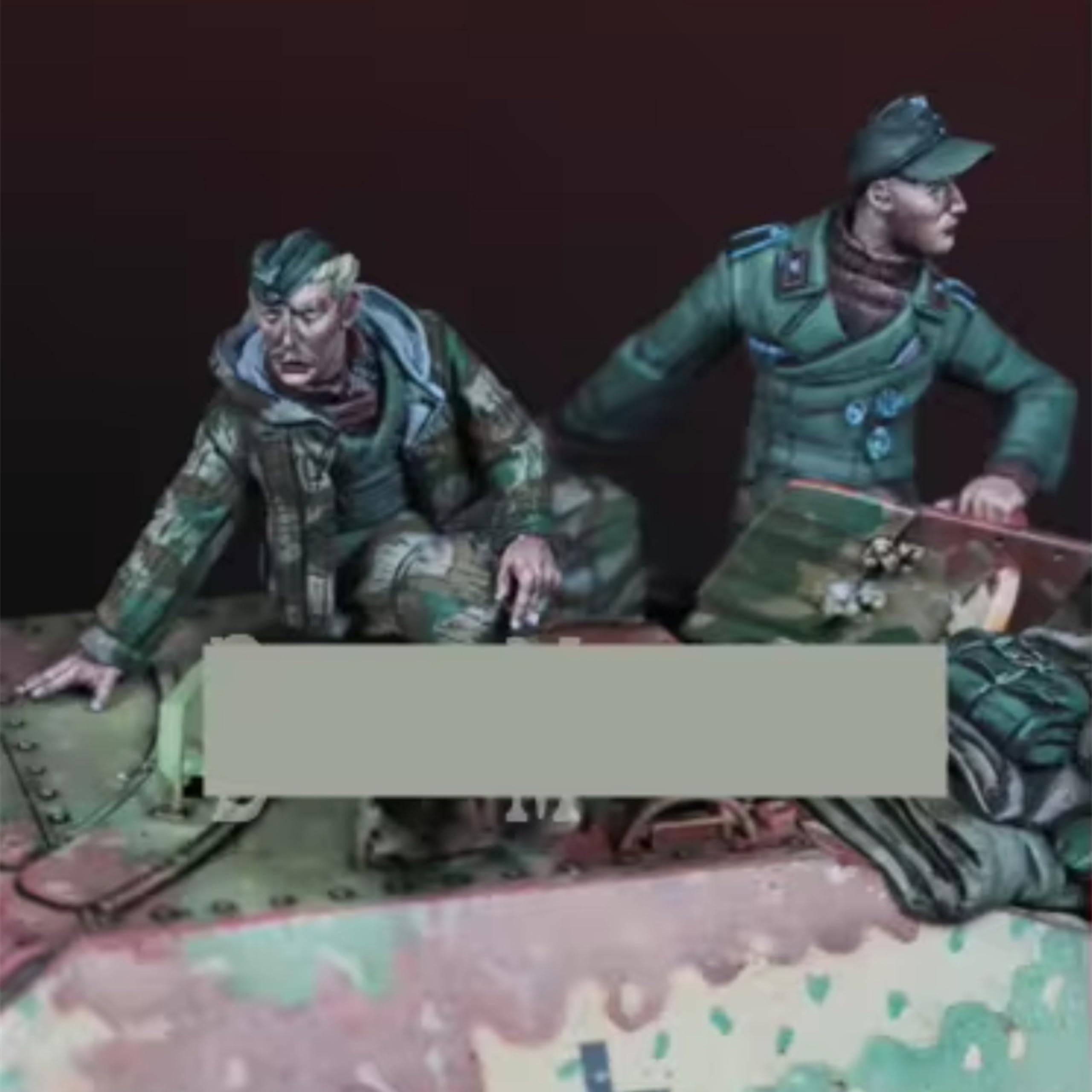 TRUEGRIS 1/35 WWII German Tank Soldier Resin Model Kit Unpainted and Unassembled (6 people, no tank) //k5w0J4