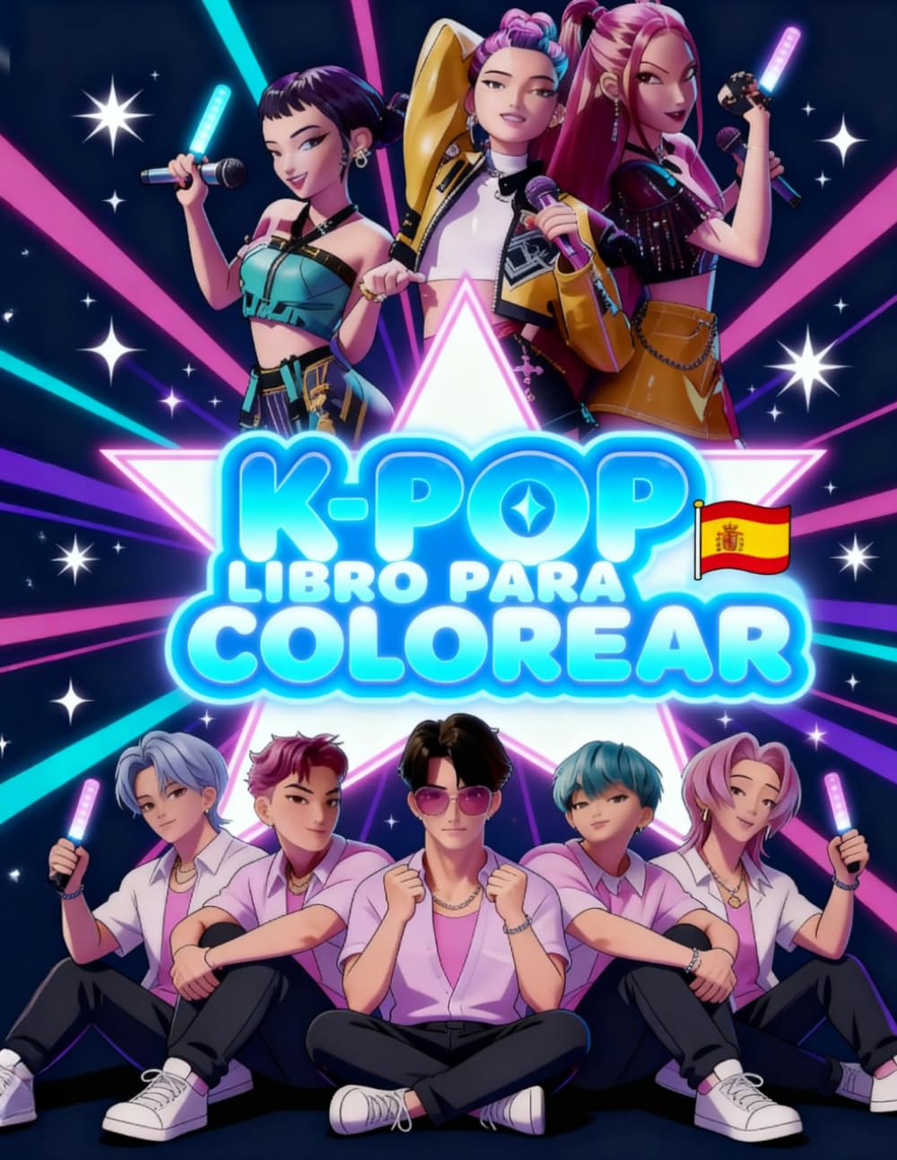Libro para colorear K-P-0-P Edición Oscura