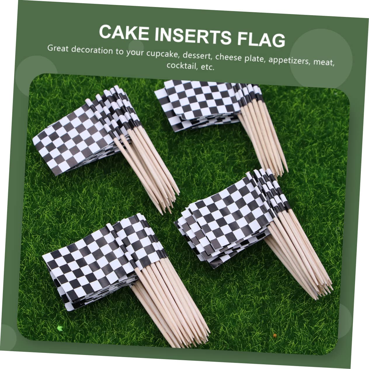 Toothpick Signs Wedding SUSNUAN100PCS Blank Toothpick Flags Cupcake